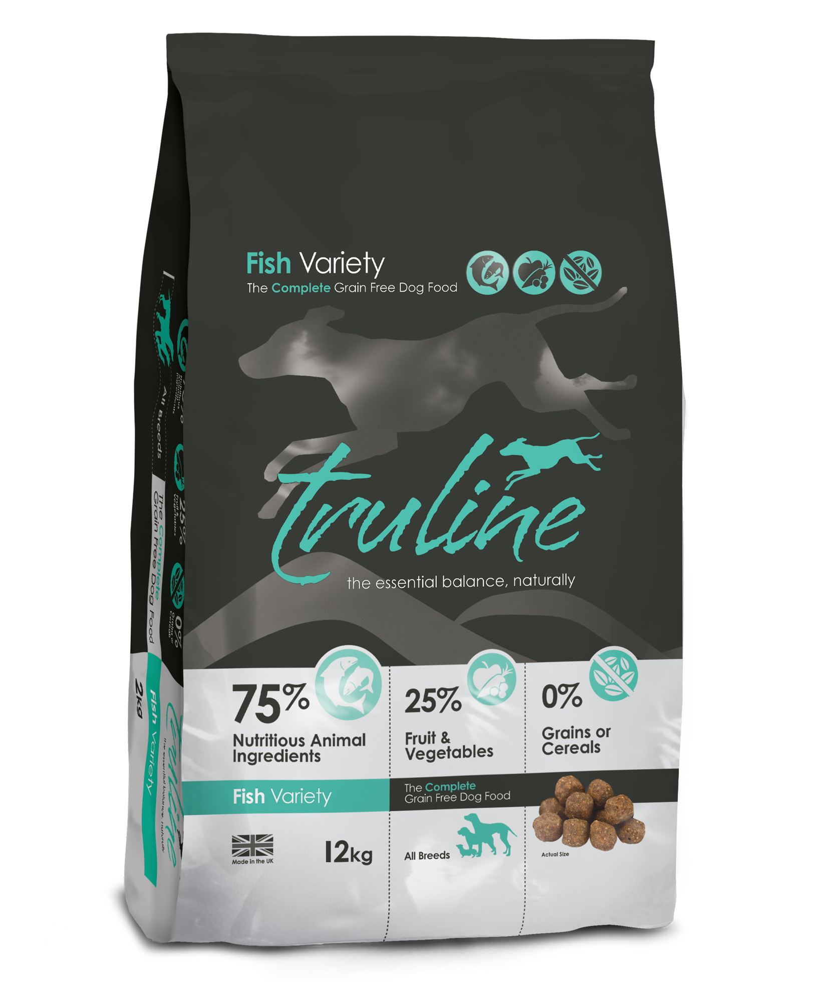 Truline Fish Grain Free Dry Dog Food - 12kg